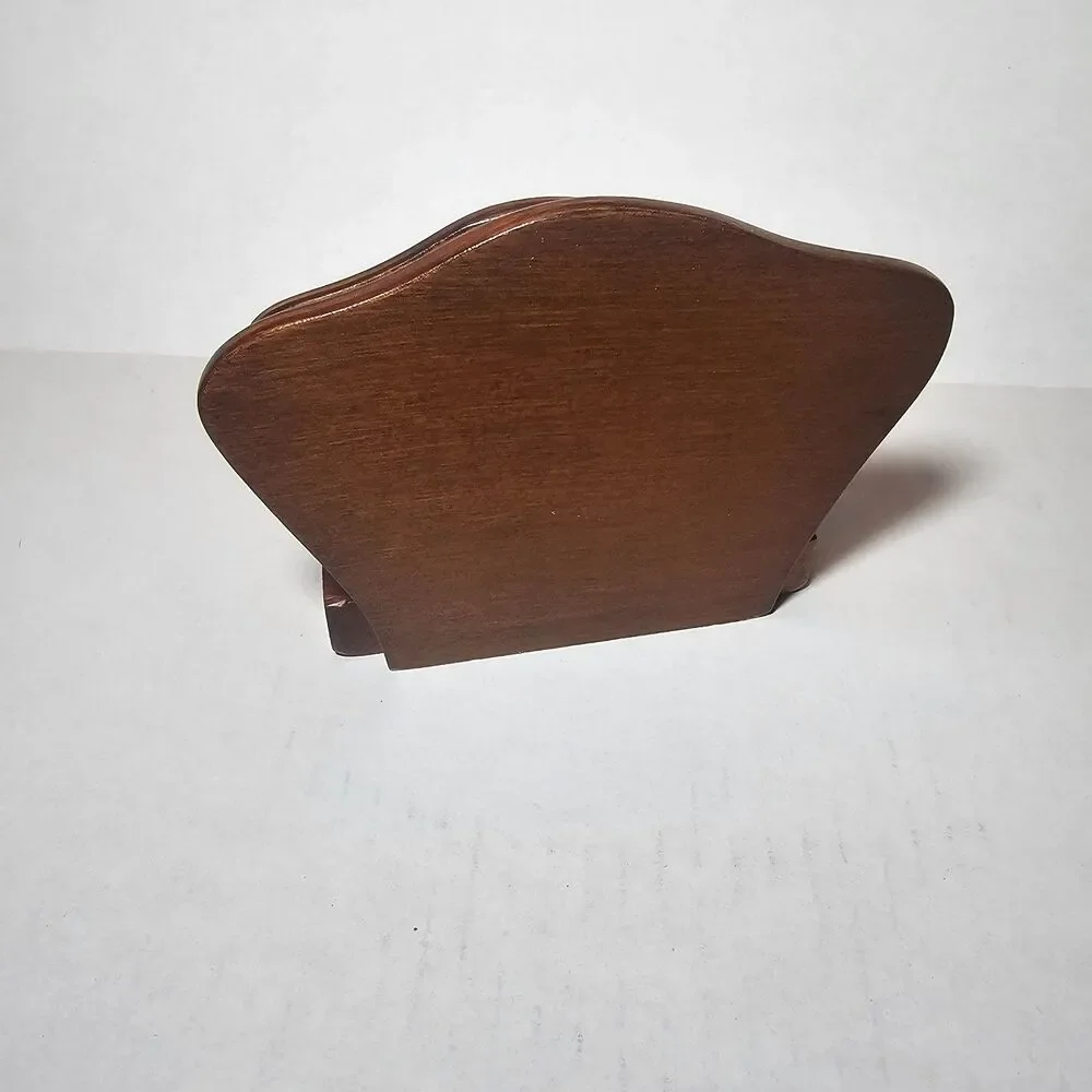 Vintage Wood Napkin Holder Chic Kitchen Collectible Peaches Cottagecore